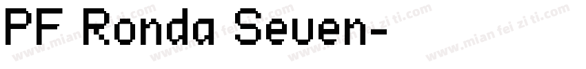 PF Ronda Seven字体转换
